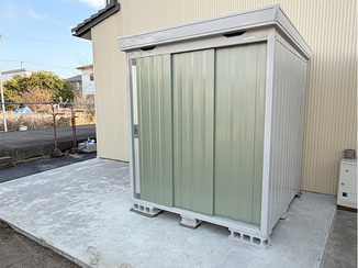 外構工事その他 すっきり暮らせる便利な屋外物置