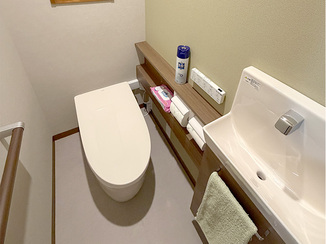 トイレリフォーム 雰囲気がガラッと変わった快適レストルーム